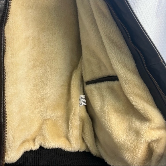 Vtg Pack-In products Mens A-2 Flight Jacket Bomber Military Brown Leather 40 - Picture 11 of 11